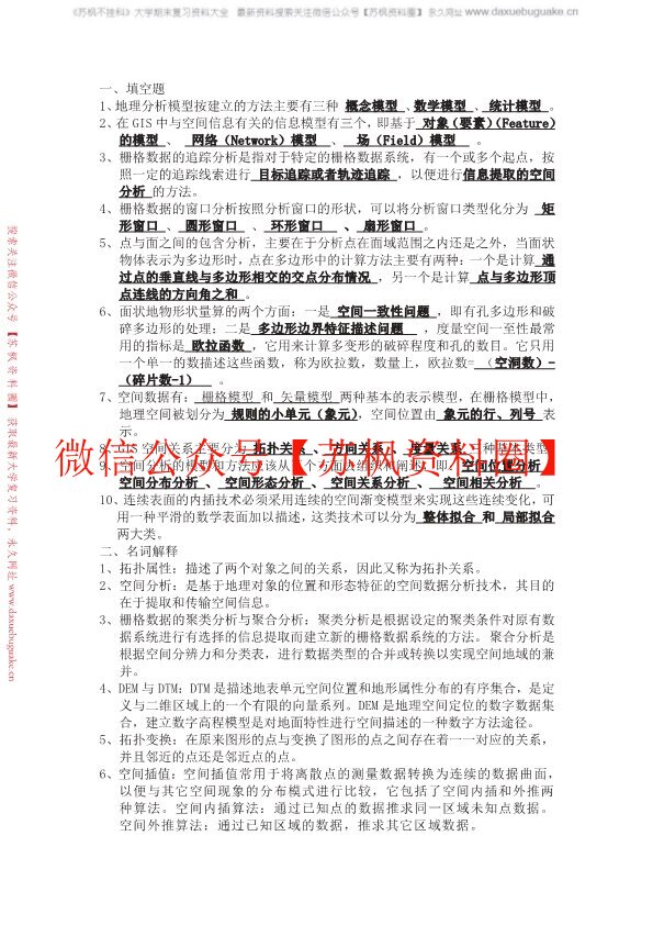 空间数据分析